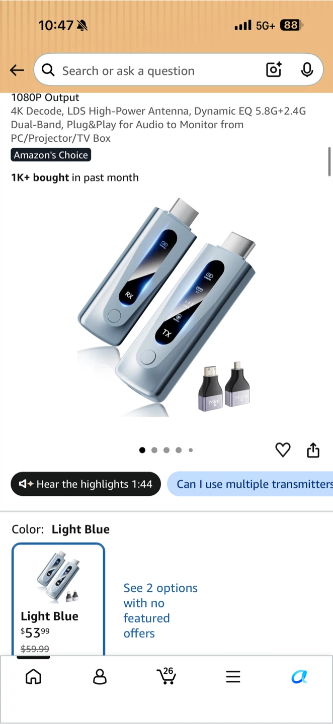Wireless HDMI Transmitter and Receiver Kit - photo 4