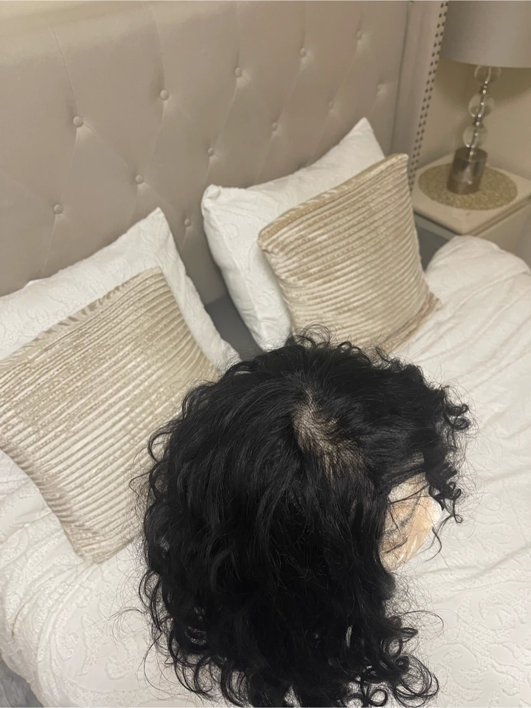 Black Curly Lace Front Wig - photo 2