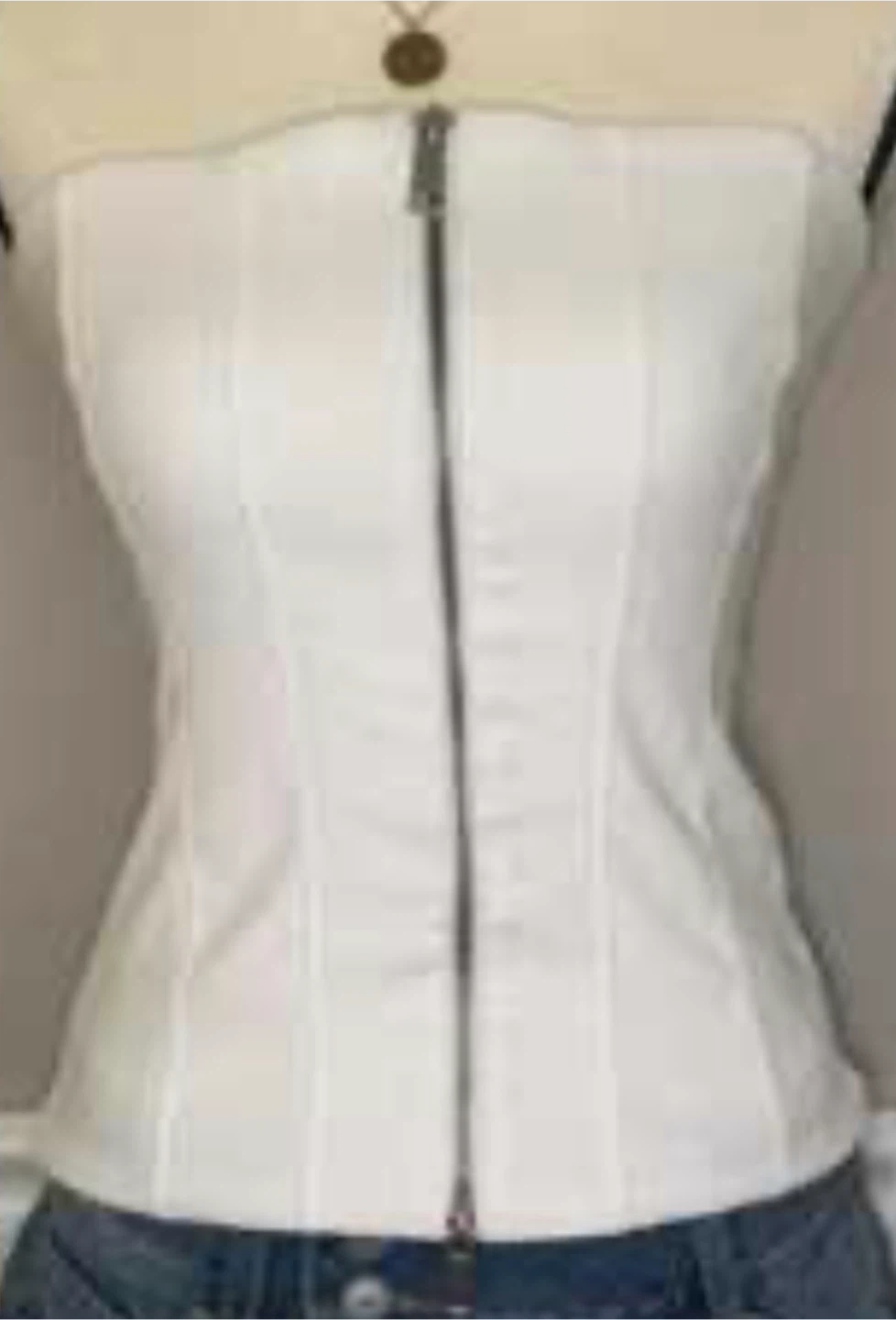 Zara White Corset Top