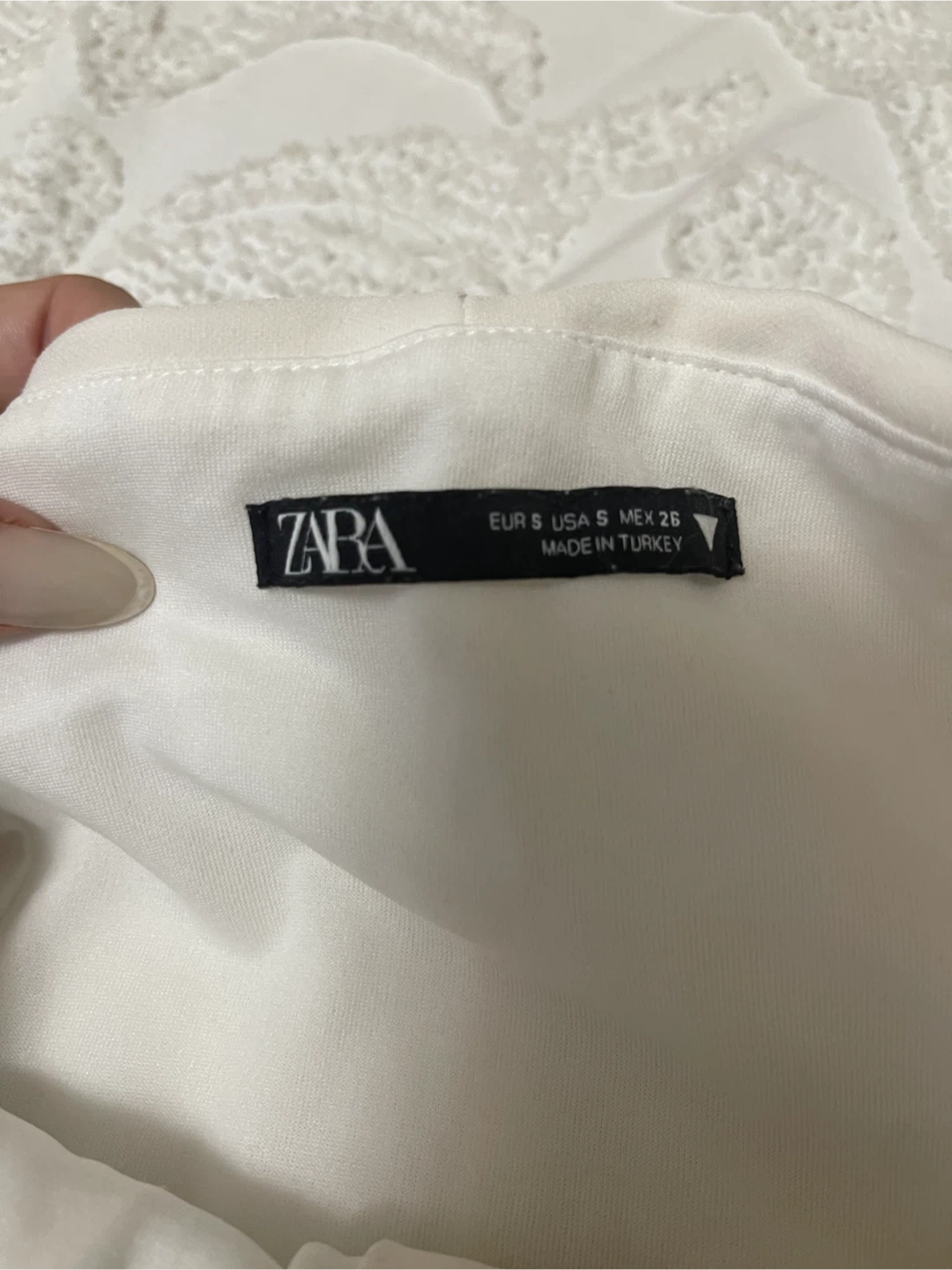 Zara White Corset Top - photo 2