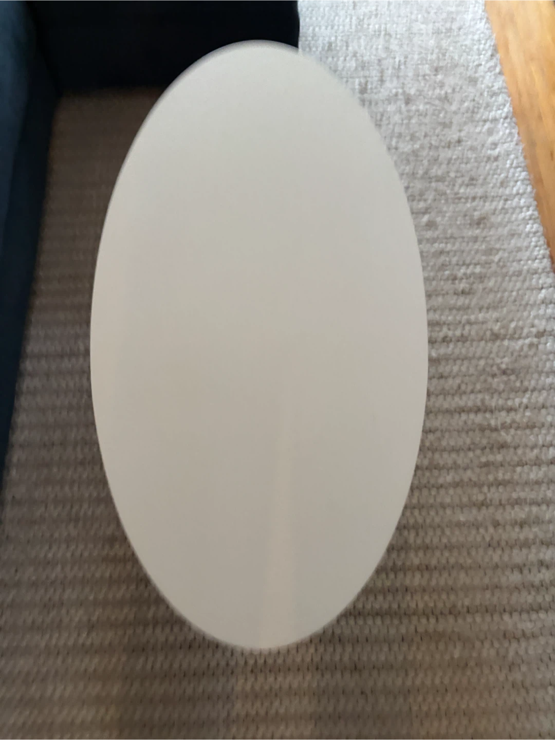 Oval Coffee Table with Wooden Legs - photo 2