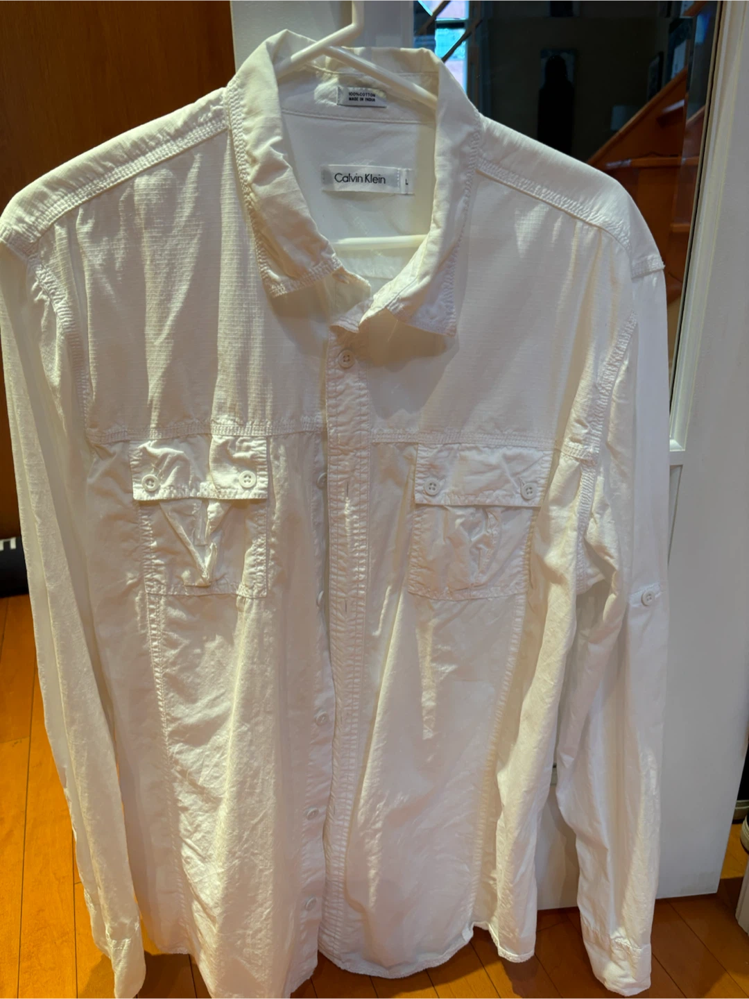Calvin Klein whit men’s cotton shirt size L - photo 2