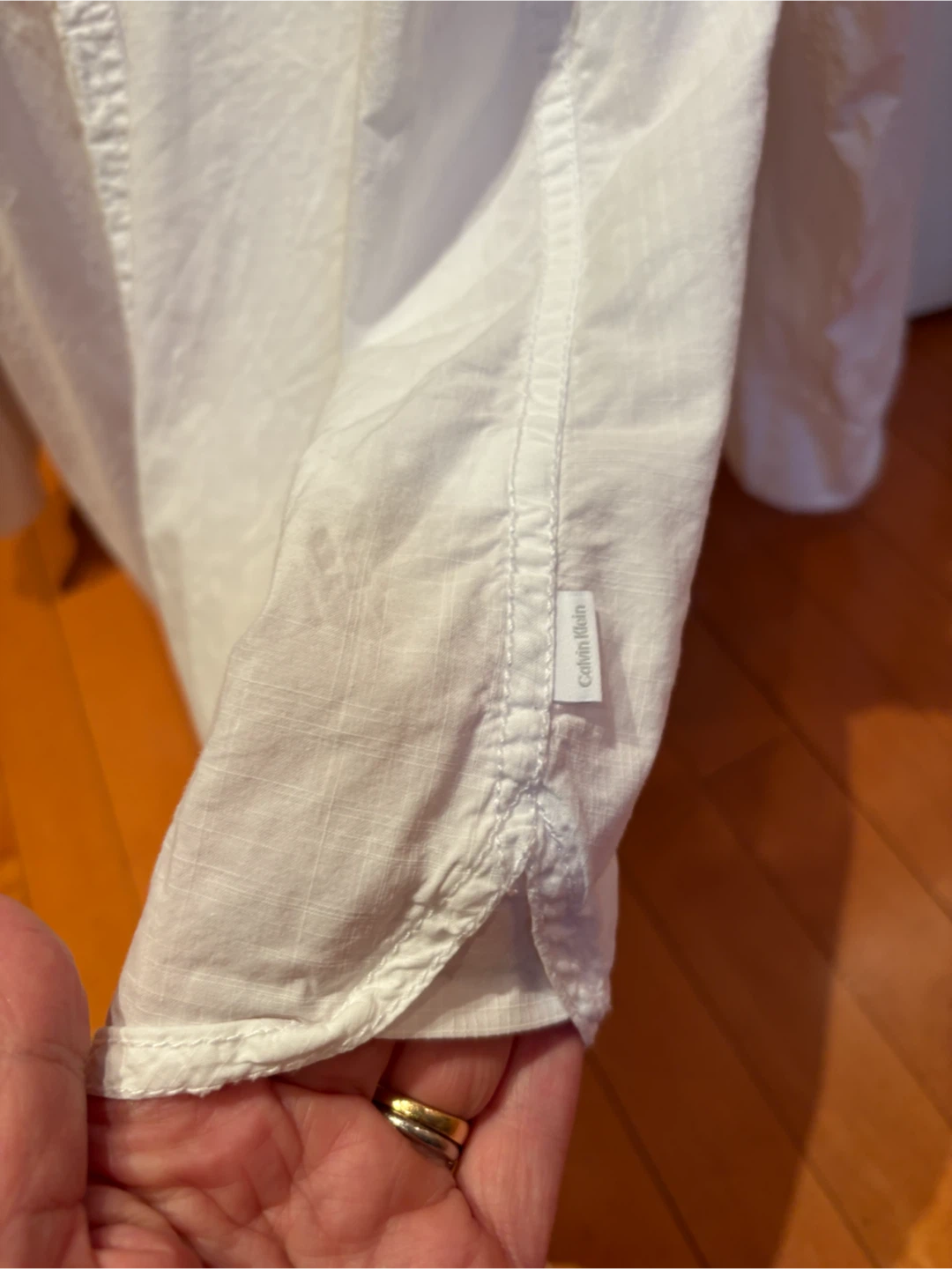 Calvin Klein whit men’s cotton shirt size L - photo 5