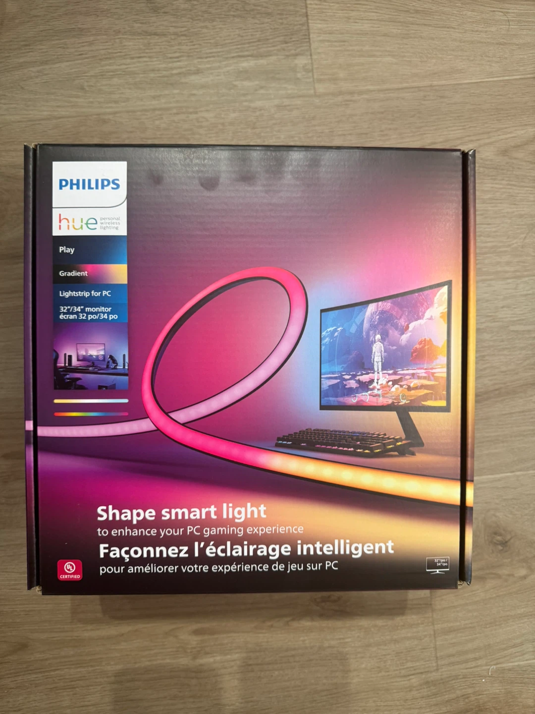 Hue Play Gradient PC Lightstrip 32–34” - BNIB