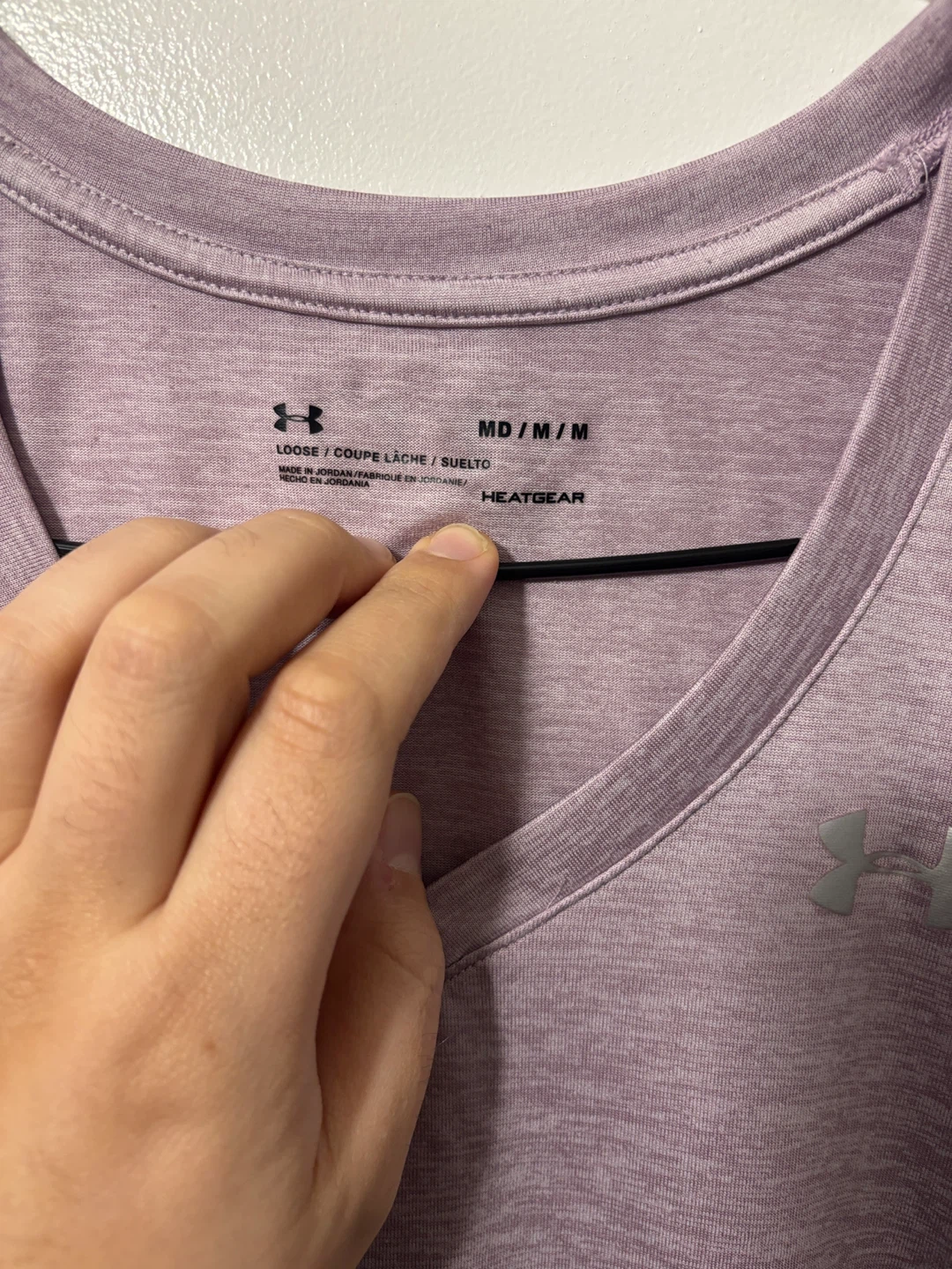 Under Armour HeatGear V-Neck Tee Purple - photo 2