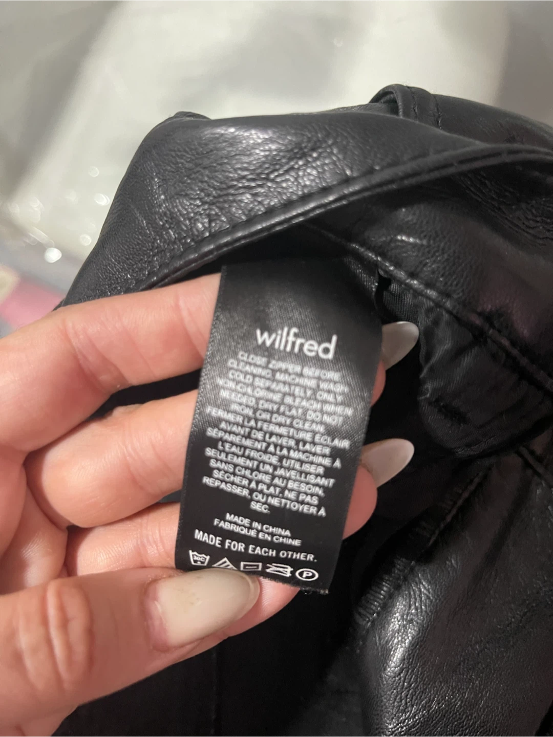 Wilfred Black Faux Leather Pants - photo 3