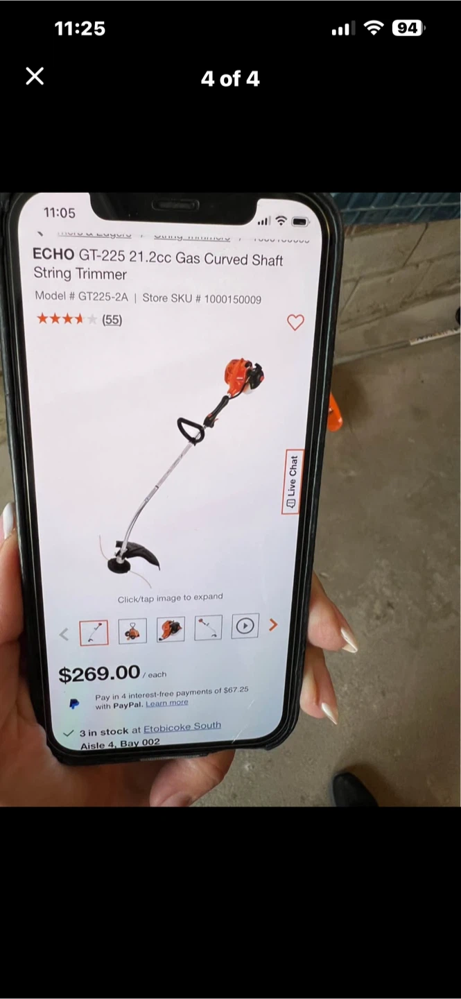 Echo GT-225 Gas Curved Shaft String Trimmer - photo 4