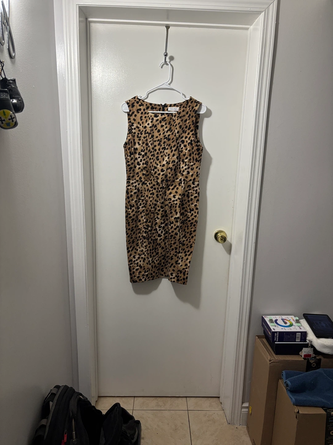 Calvin Klein Leopard Print Dress Size 10