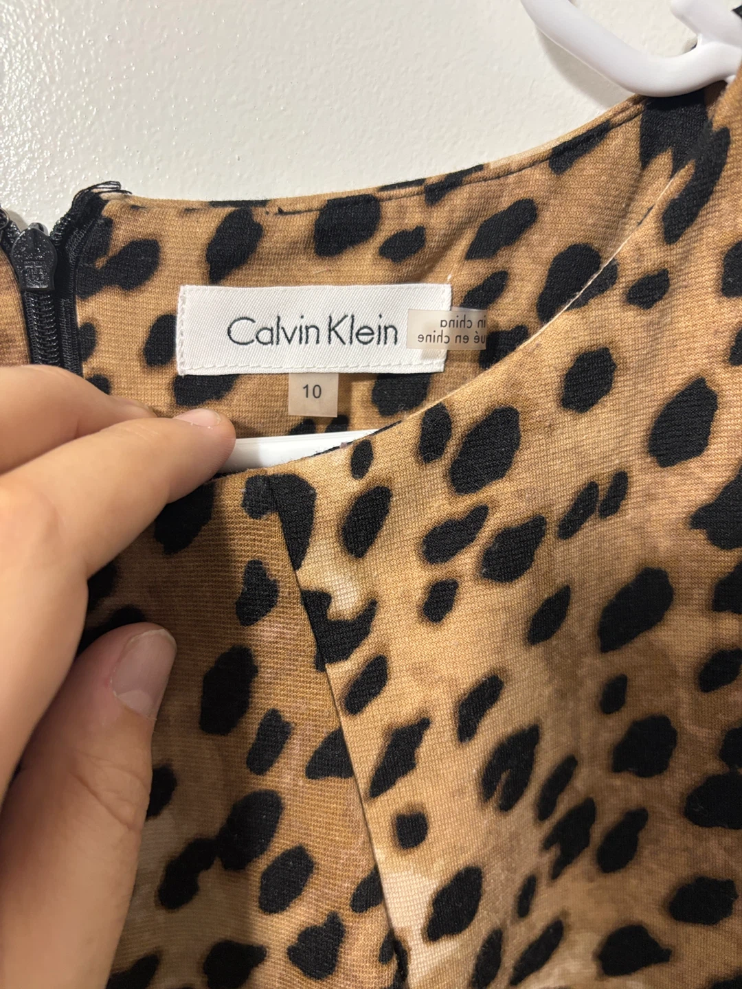 Calvin Klein Leopard Print Dress Size 10 - photo 2