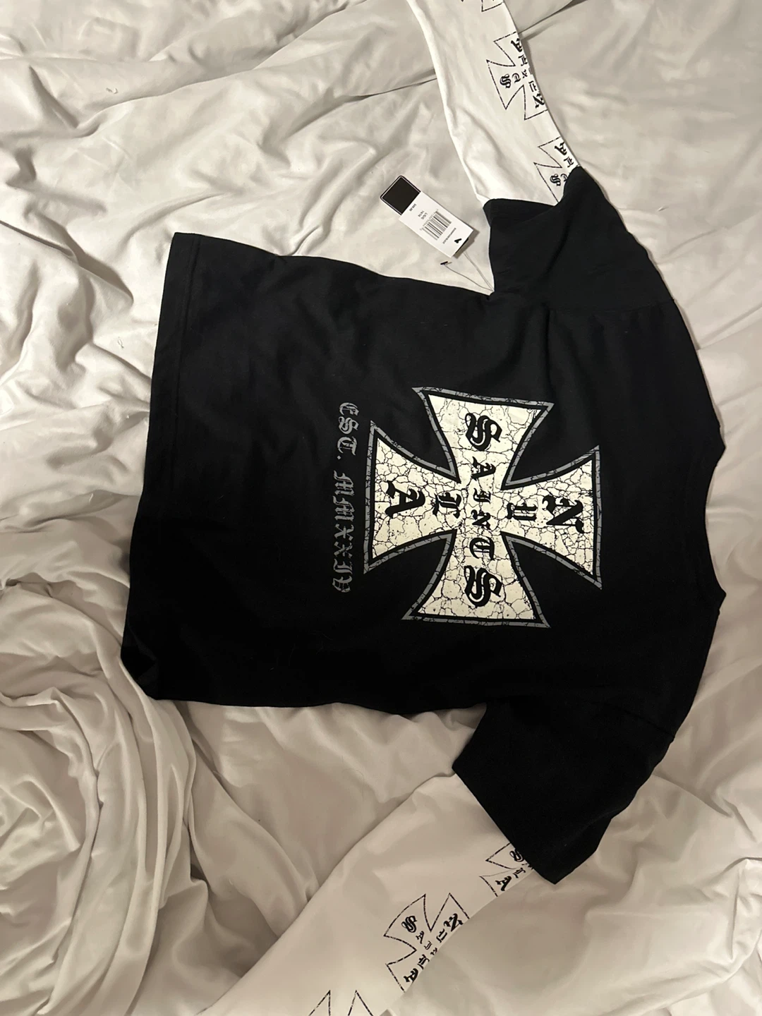 Saints Studio Long Sleeve Shirt Black White - photo 4