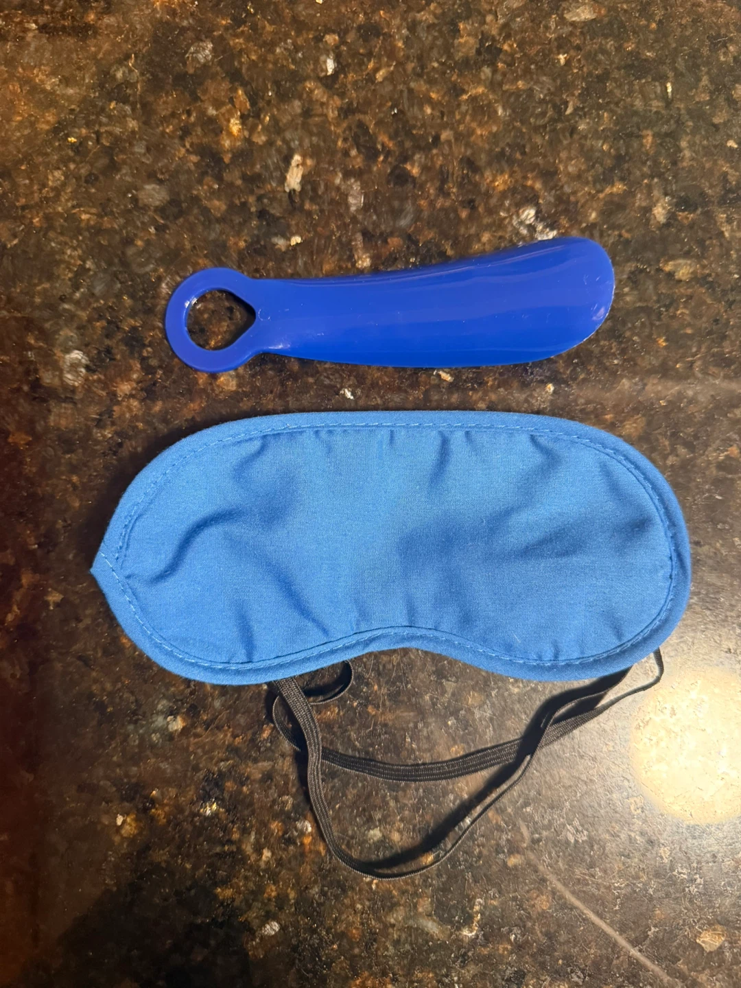 Blue Sleep Mask and Shoehorn Set