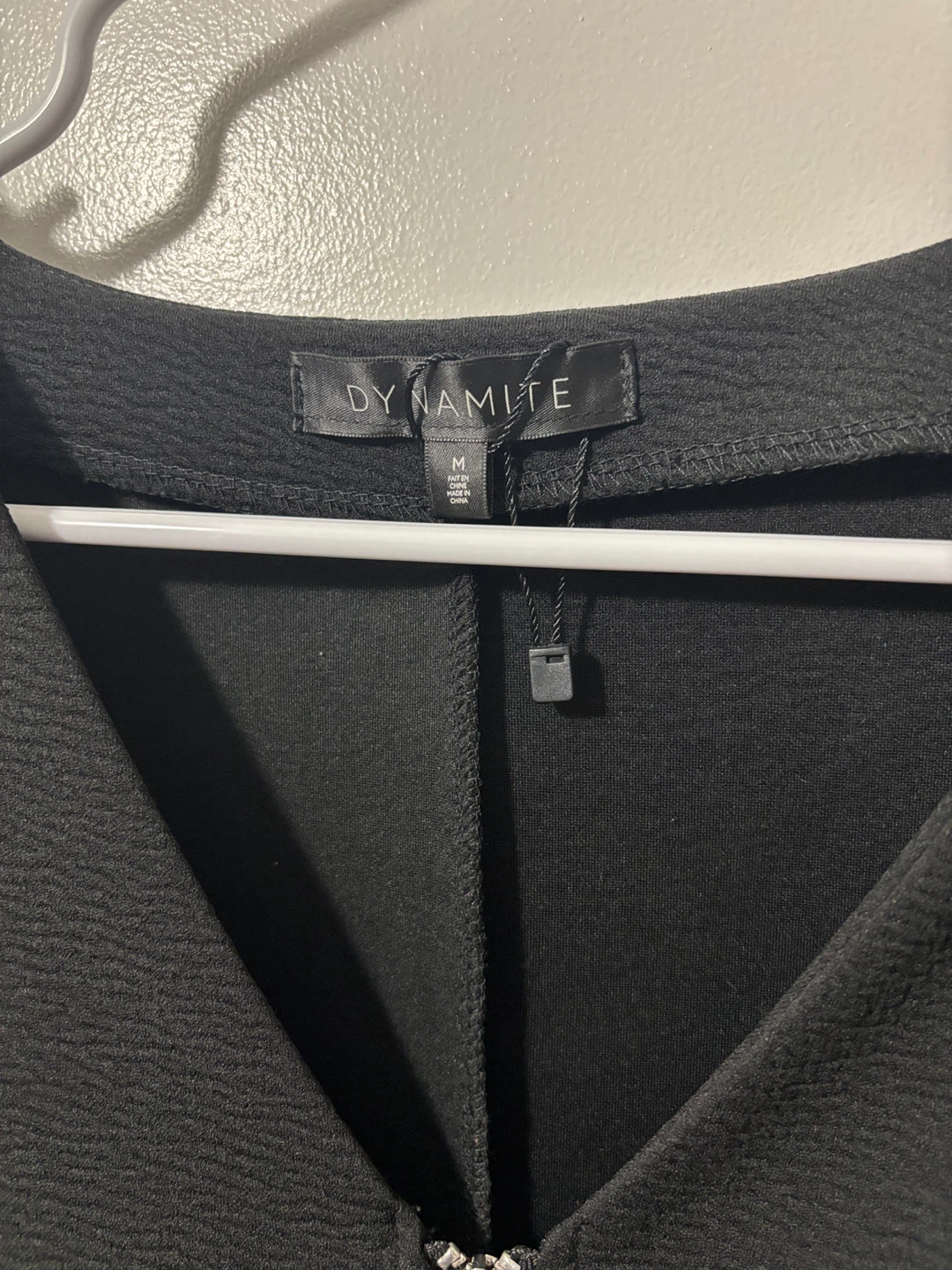 Dynamite Black Zip-Front Dress - photo 2