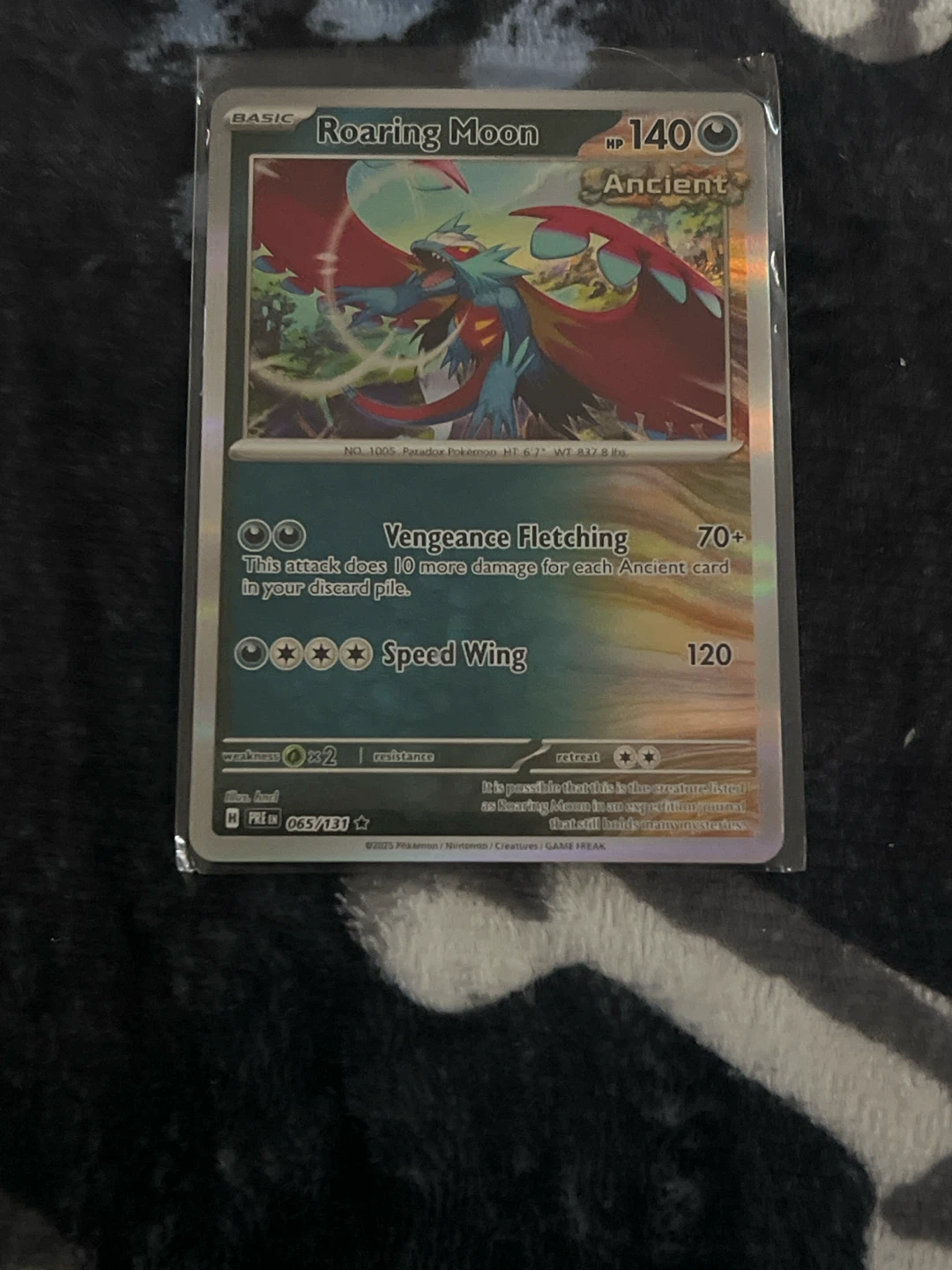 Pokemon Cards - Crobat V and Roaring Moon