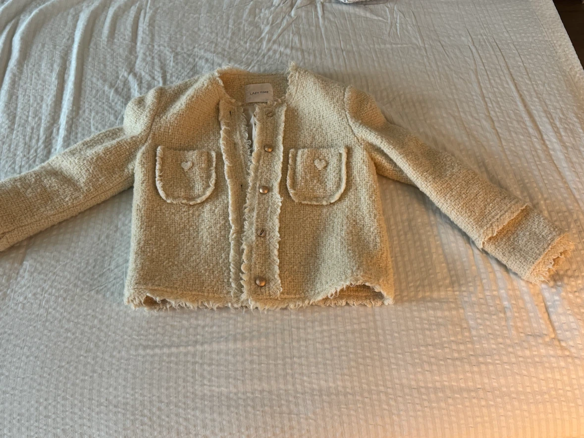 Lazy Time Cream Tweed Jacket - photo 2