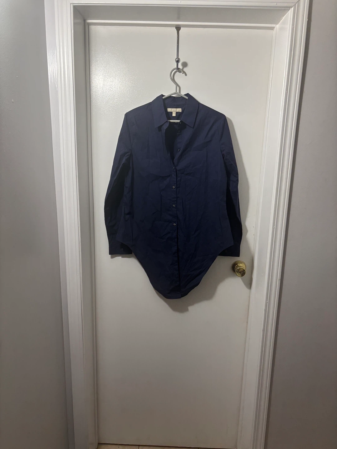 Banana Republic Navy Blue Button-Up Shirt