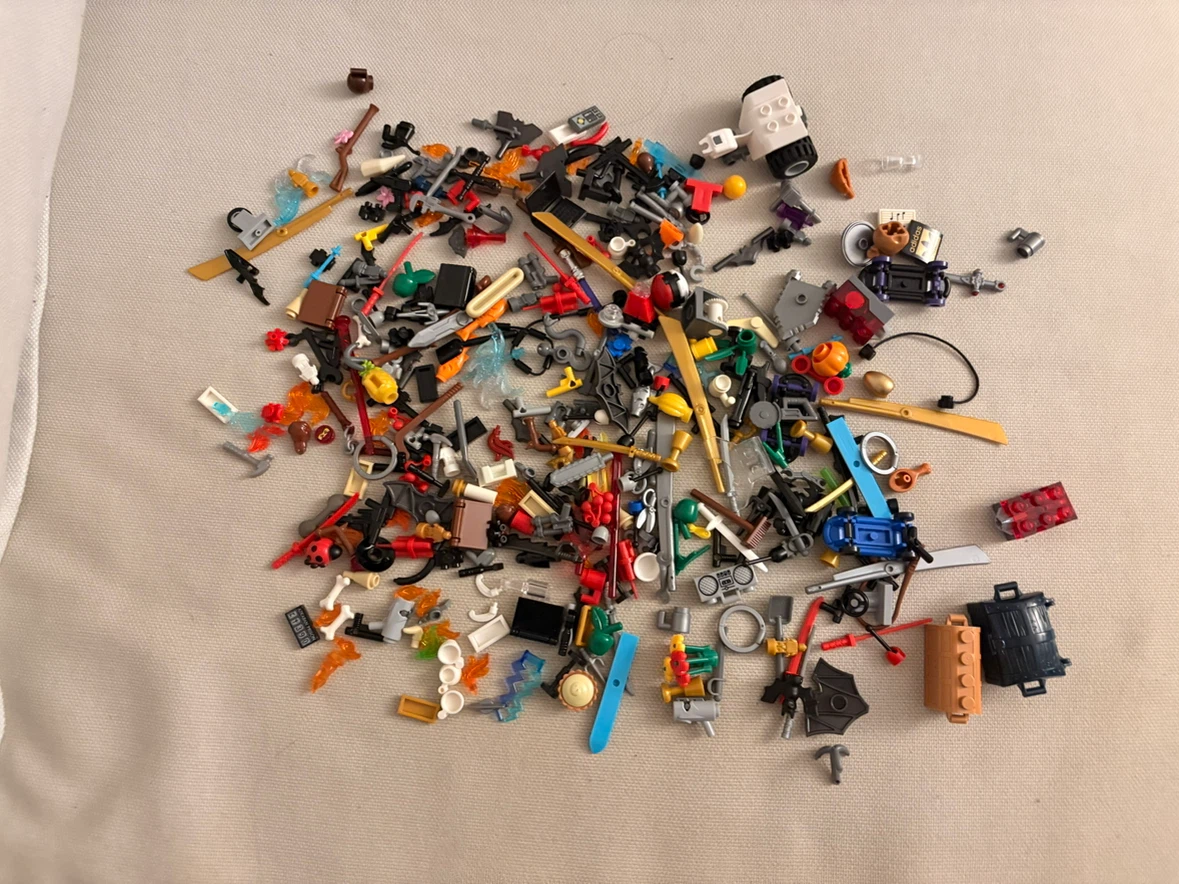 Assorted LEGO Minifigure Accessories and Parts
