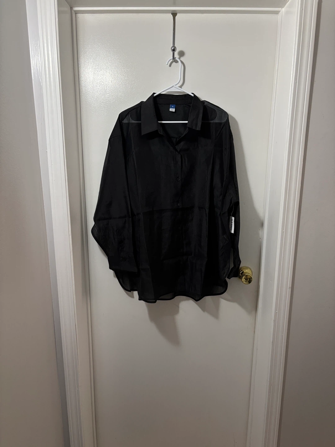 Old Navy Black Button-Up Shirt, Size 2X