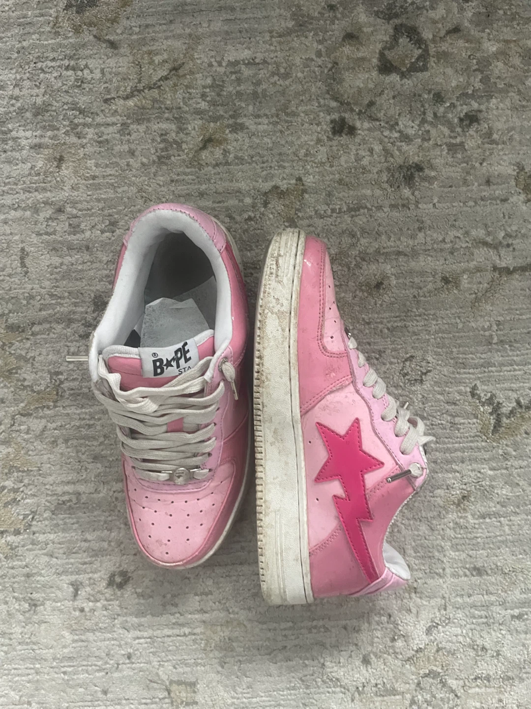 A Bathing Ape Bapesta Sneakers Pink