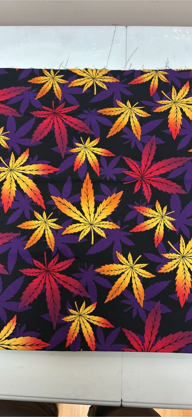 Maple Leaf Print Fabric