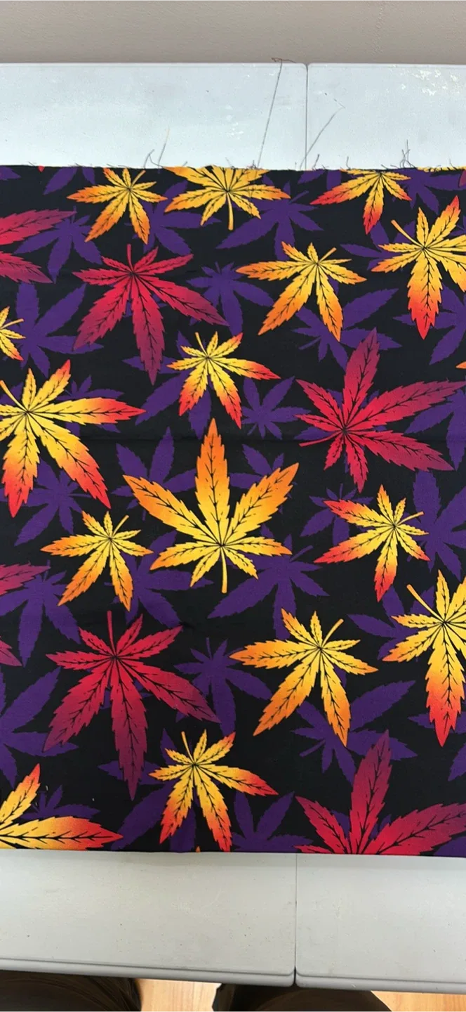 Maple Leaf Print Fabric