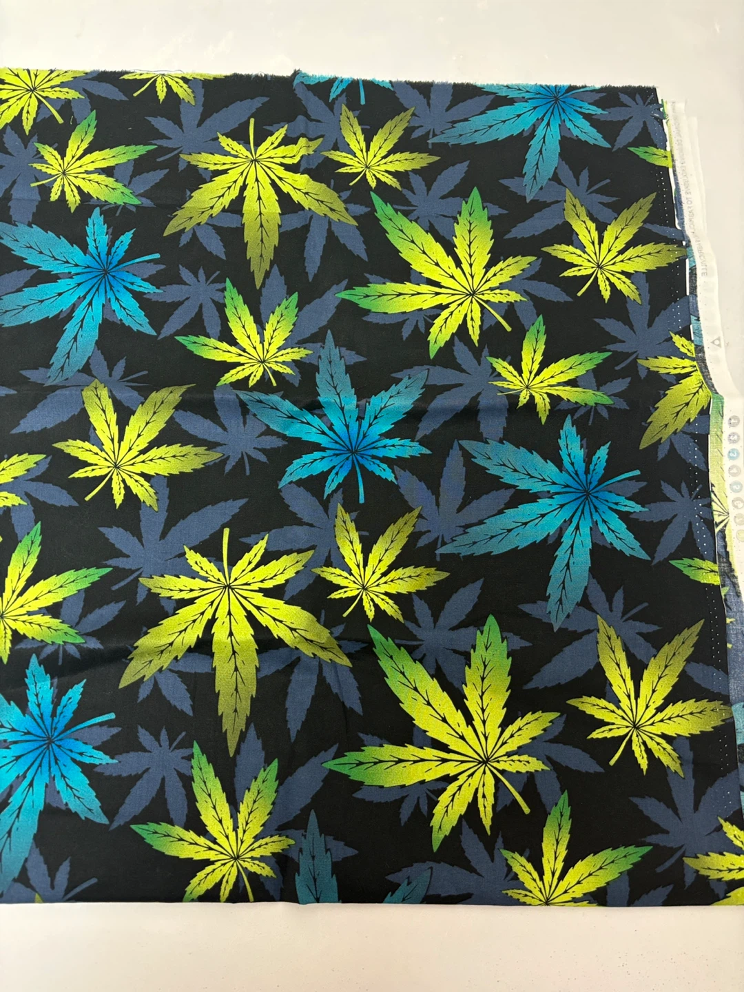 Cotton Leaf Print Fabric