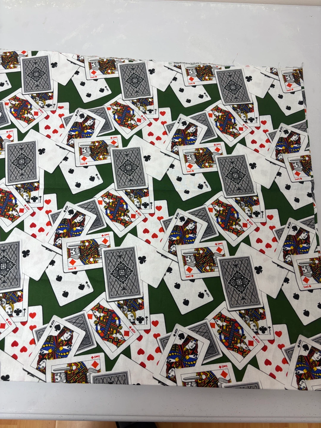 Playing Card Print Fabric