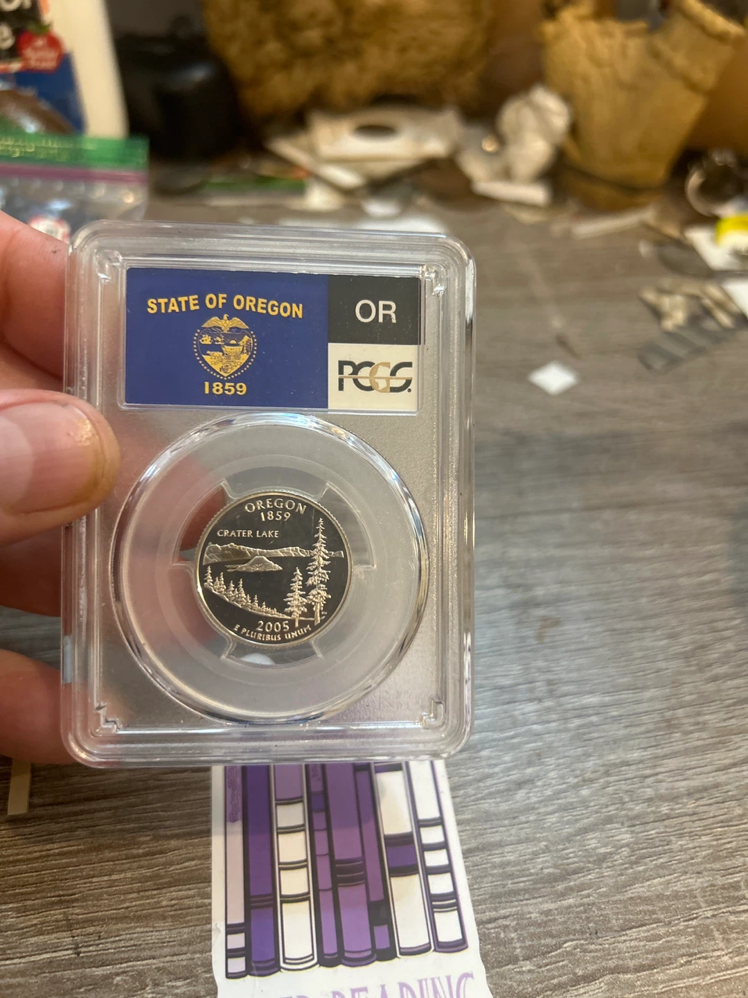 2005-S Oregon State Quarter PCGS PR69DCAM Silver - photo 2