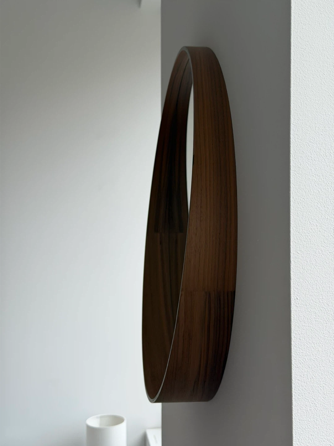 IKEA STOCKHOLM Round Mirror - Walnut Veneer PERFECT Condition! - photo 3