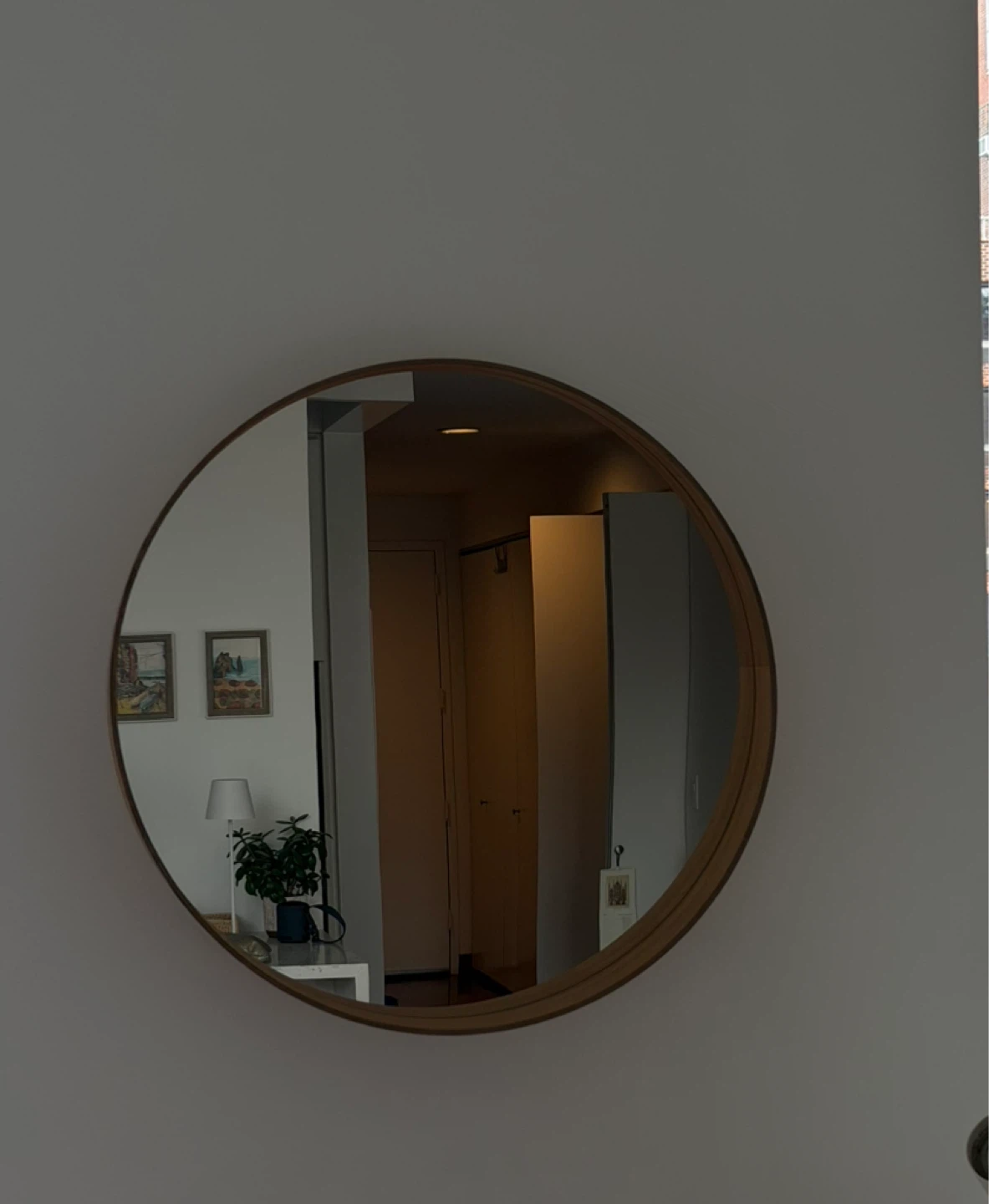 IKEA STOCKHOLM Round Mirror - Walnut Veneer PERFECT Condition! - photo 4