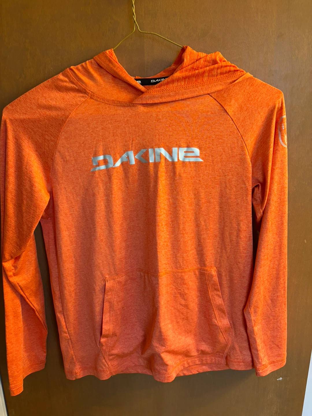 Dakine Orange Long Sleeve Hoodie Size M 10/12