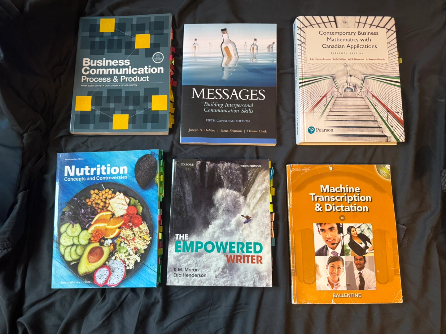 Various Business and Communication Textbooks