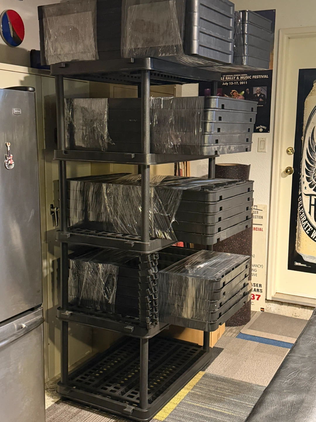 Plastic Storage Shelving Unit