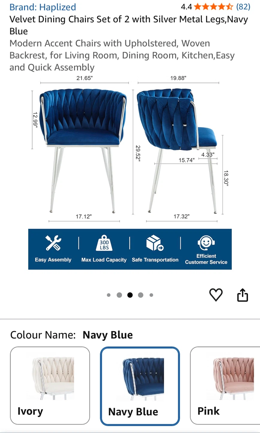 2 New chairs for $150