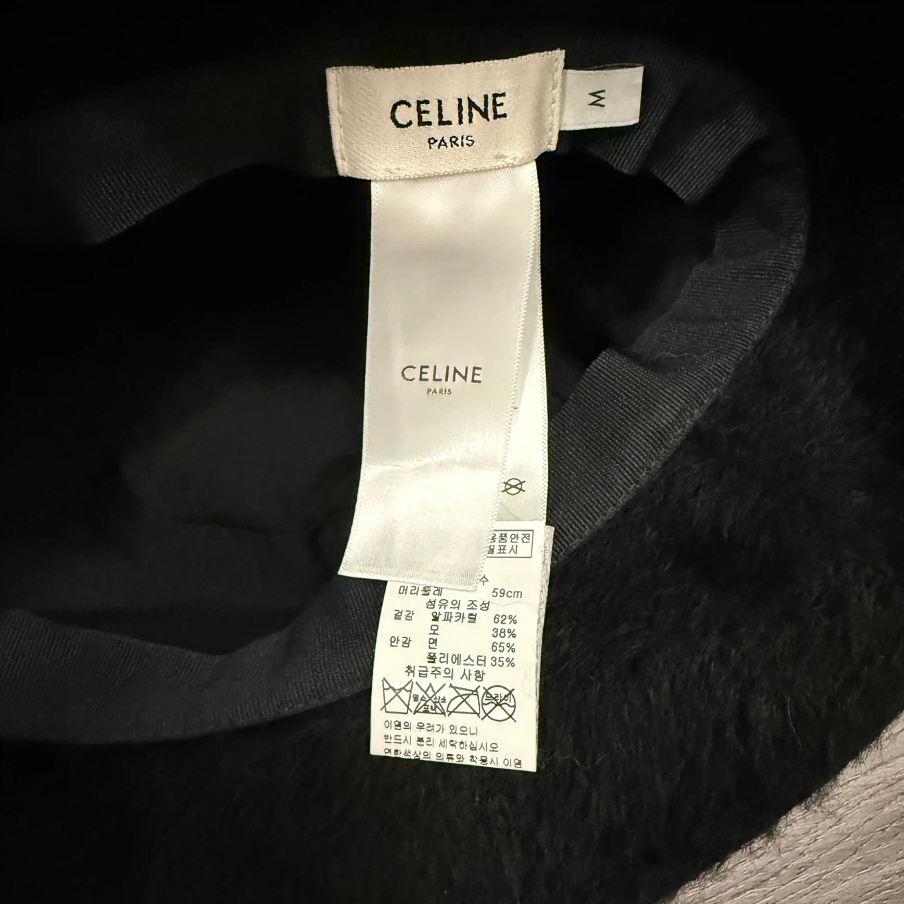 Authentic Celine alpaca fur bucket hat - photo 2