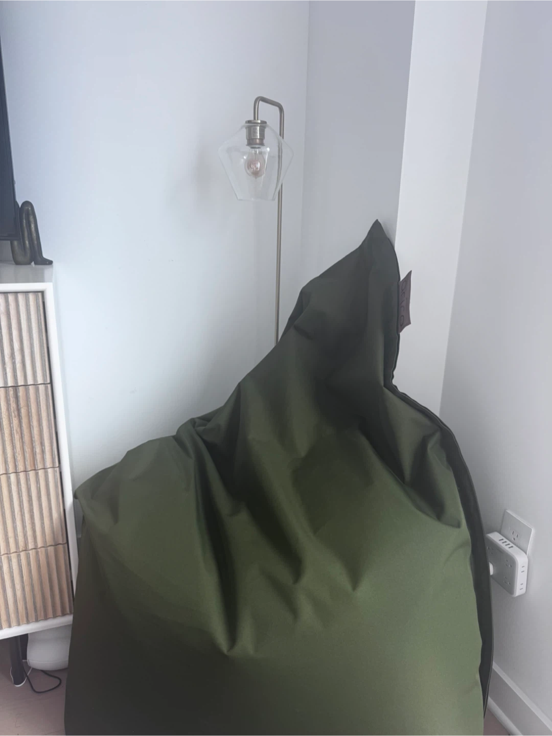 Arico Olive Green Bean Bag Chair