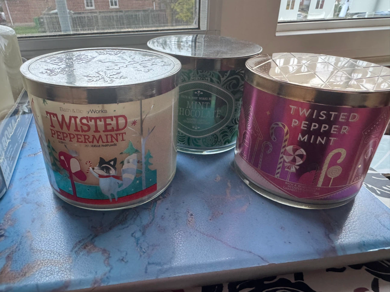 3 Bath & Body Works 3-Wick Holiday Candles