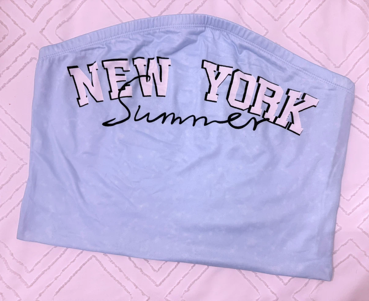 New York Summer Light Blue Tube Top - photo 2