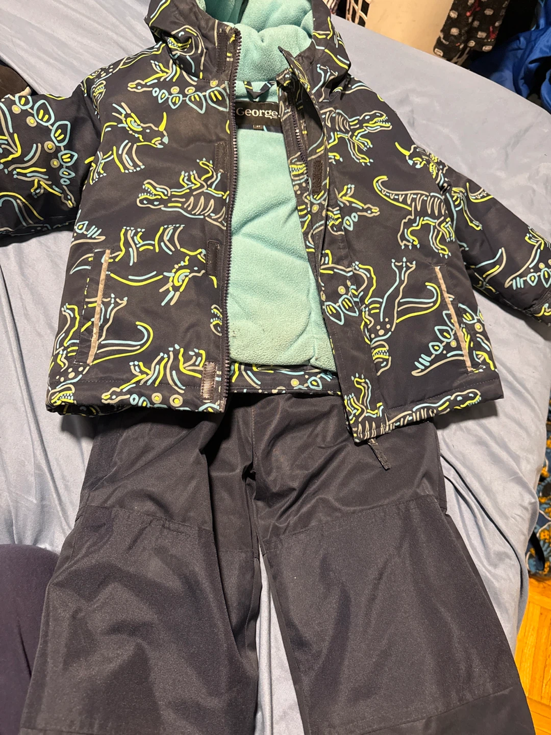 George Kids Dinosaur Winter Snow Suit