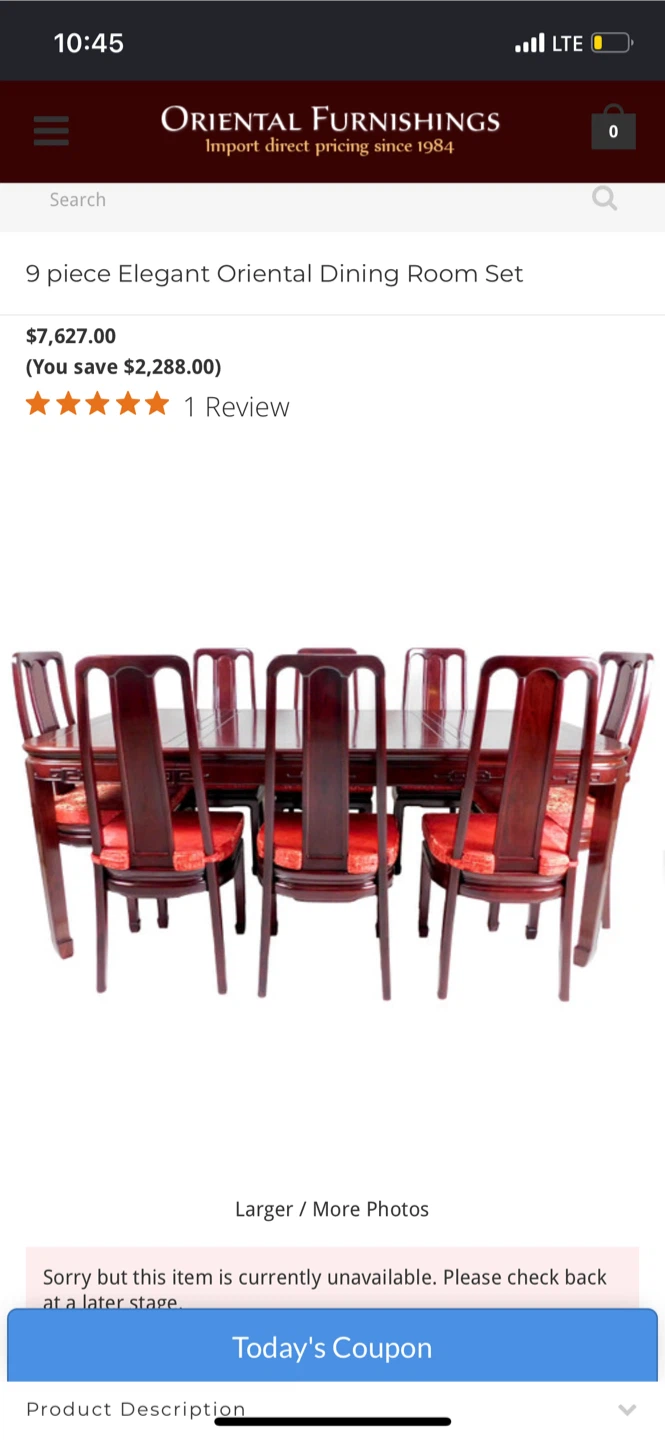 Huali Rosewood Dining Set with 8 Chairs - photo 2