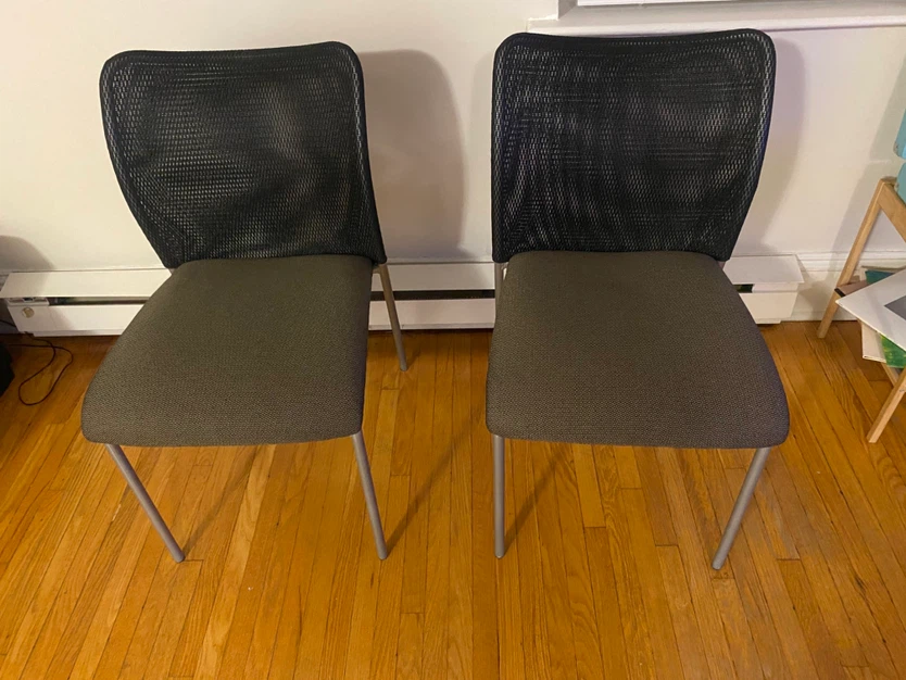 Two Mesh Back Chairs
