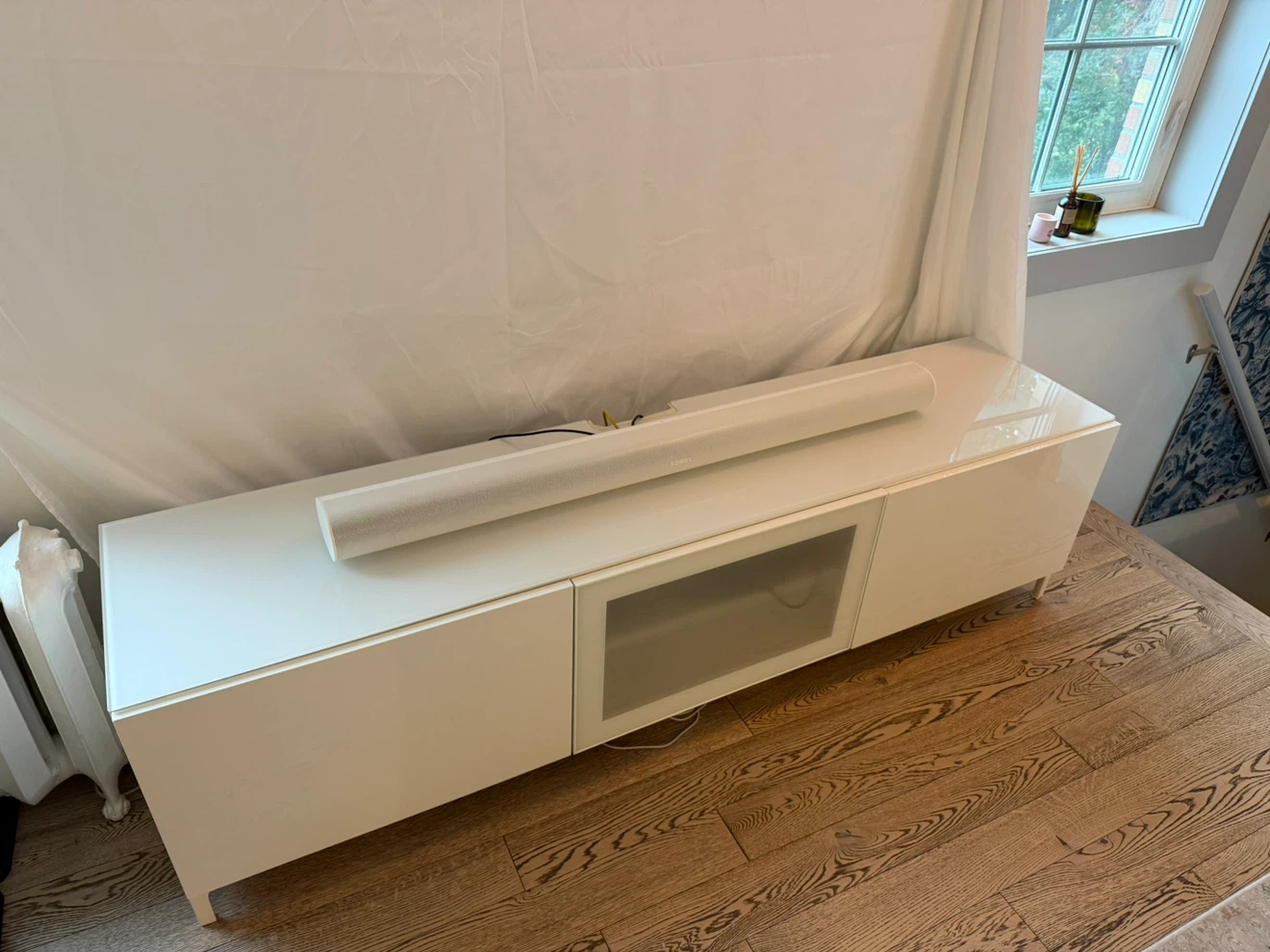 [Moving Sale] IKEA BESTÅ TV Bench – White, 180 cm