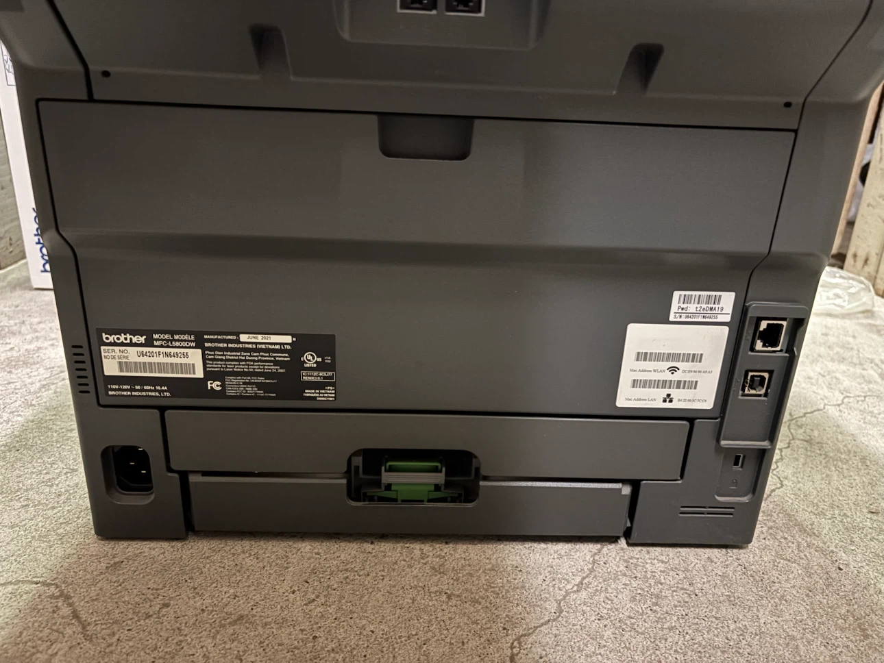 Brother MFC-L5800DW Multi-Function Laser Printer - photo 4