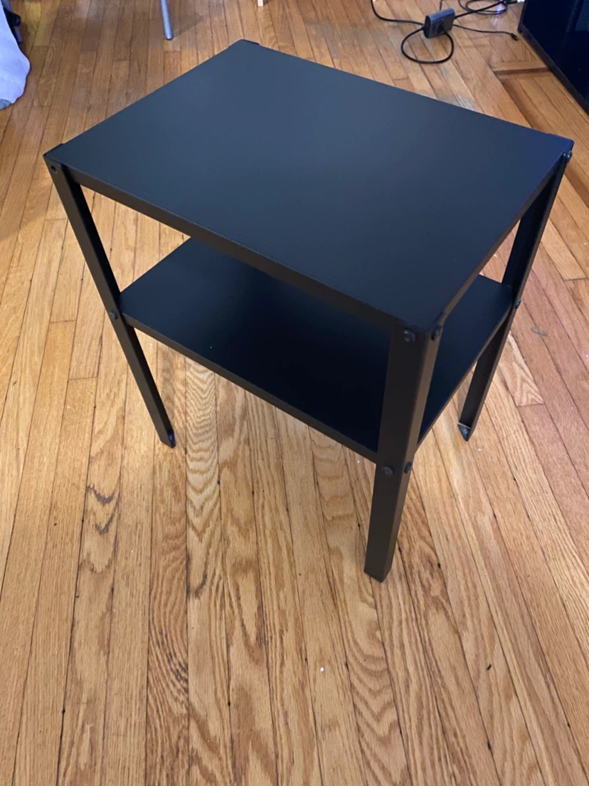 Black Metal Side Table