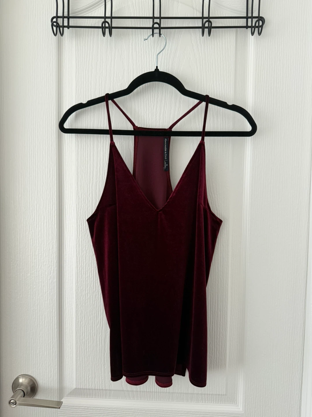 Abercrombie Red Velvet Tank Top