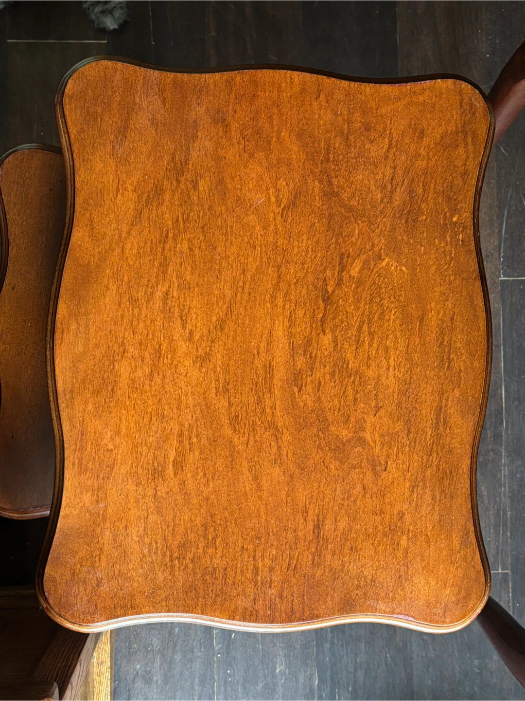 Set of Three Wooden Nesting Tables - photo 4