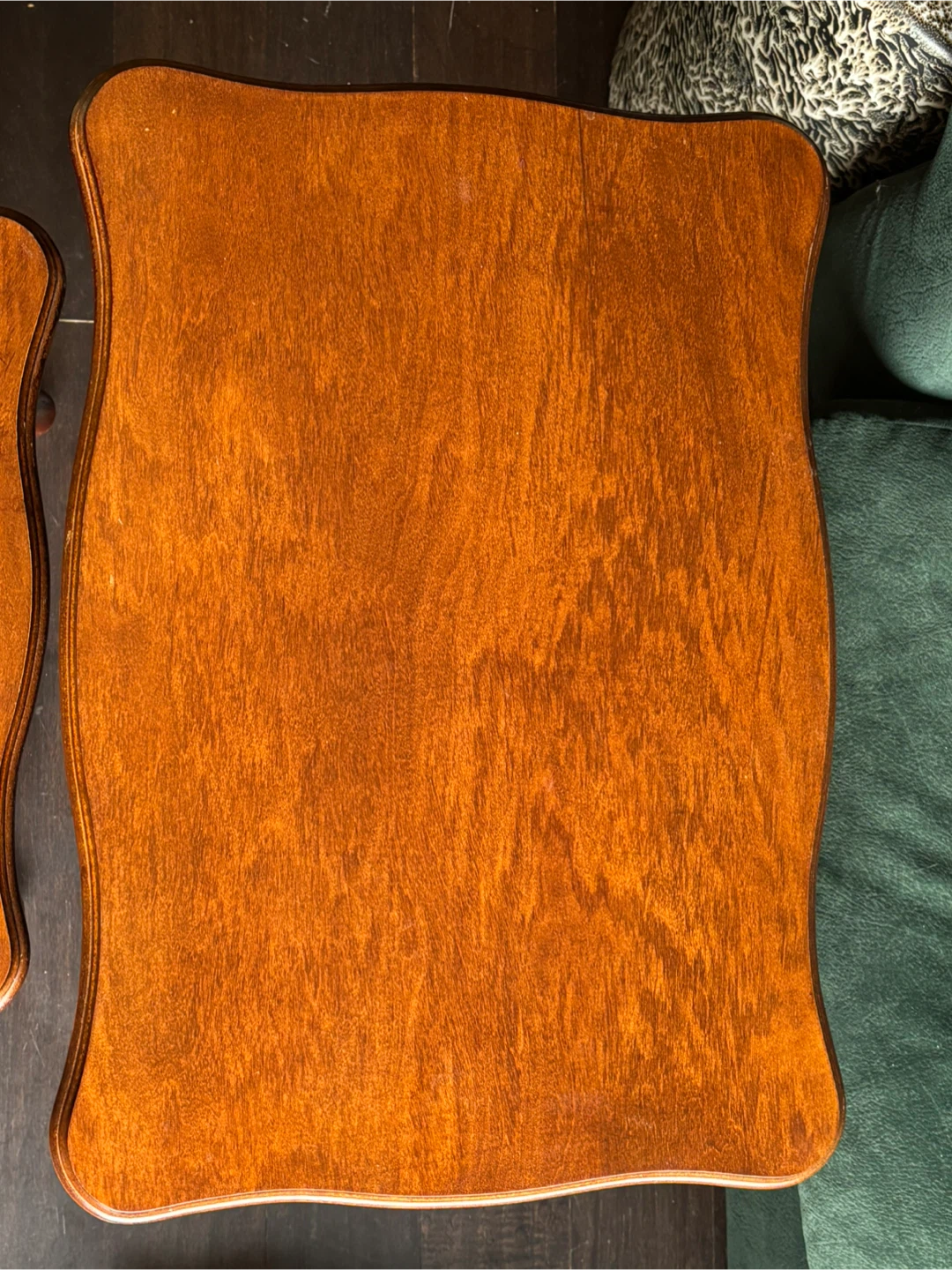Set of Three Wooden Nesting Tables - photo 5