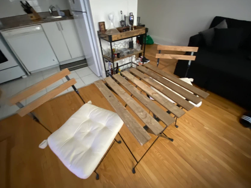Folding Bistro Table and Two Chairs - photo 2