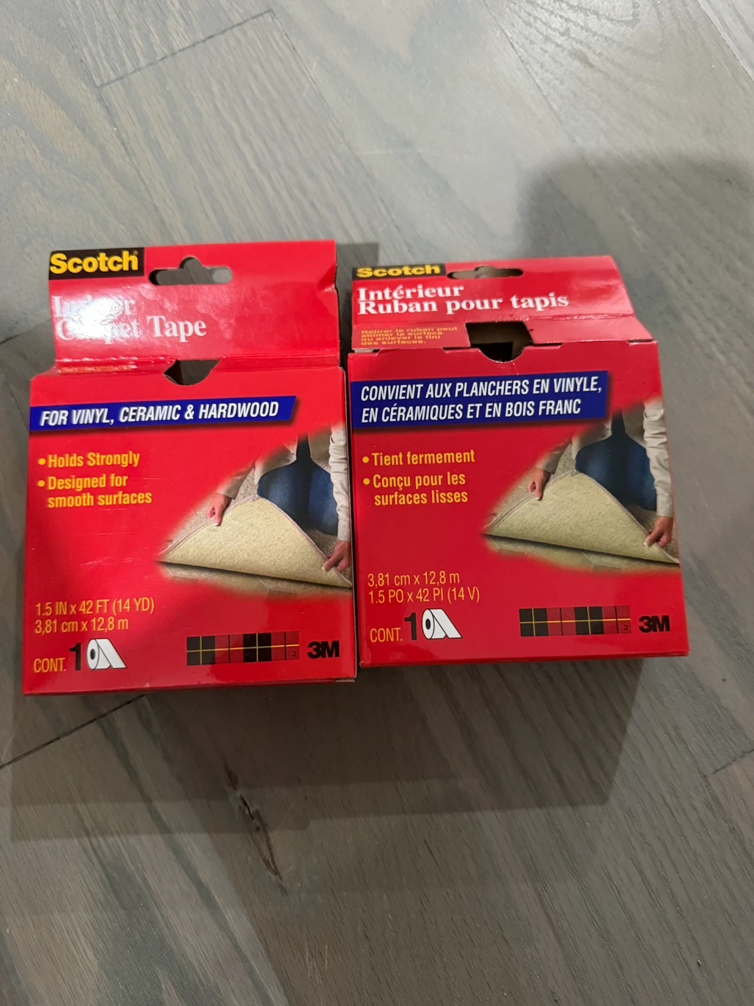 2 Rolls Scotch Interior Carpet Tape