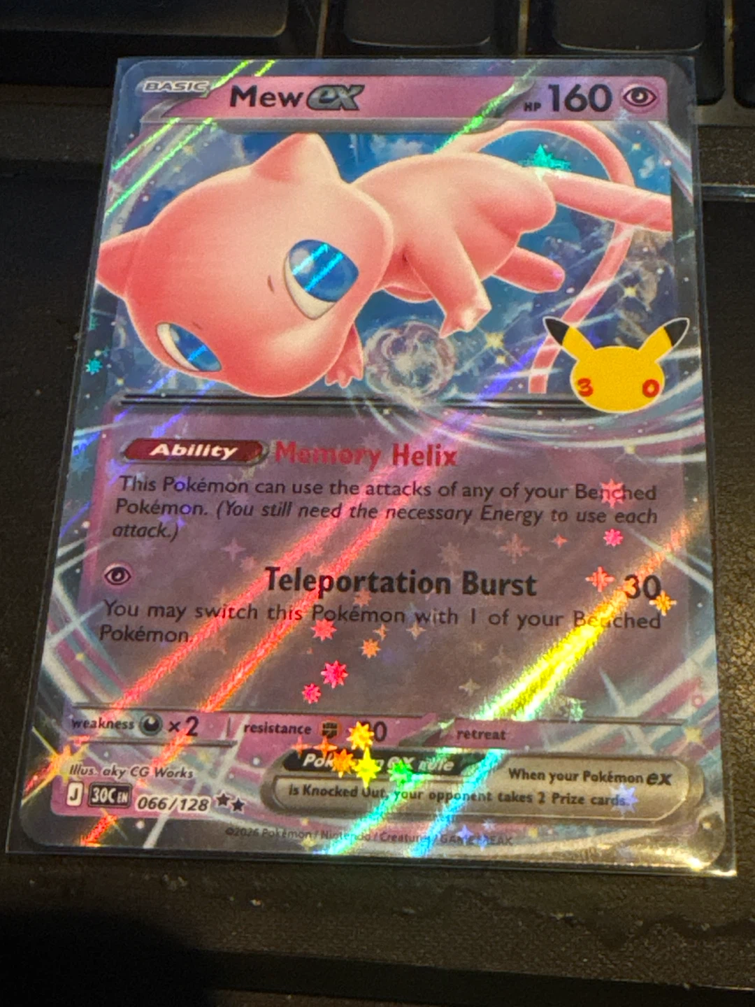 TRADE - Mew ex 066/128 30th Celebration Pokémon Card