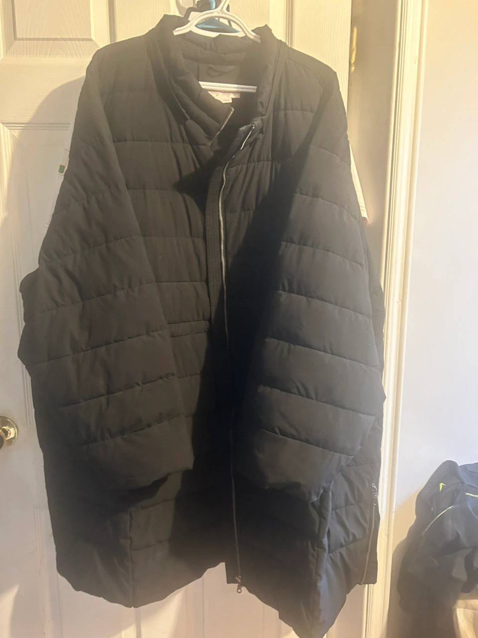 Black Quilted Winter Coat